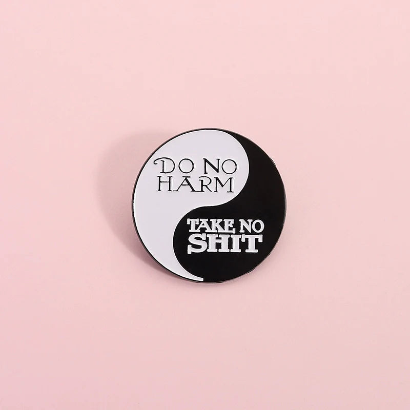 Playful Metal Pin Badge by Topboring