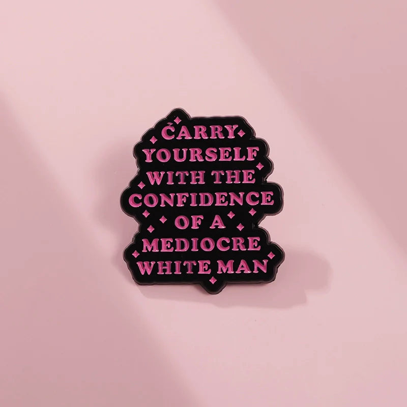 Elegant Metal Pin Badge by Topboring