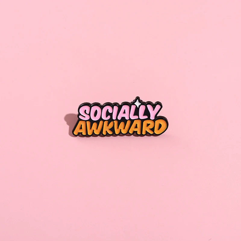 Bold Metal Pin Badge by Topboring