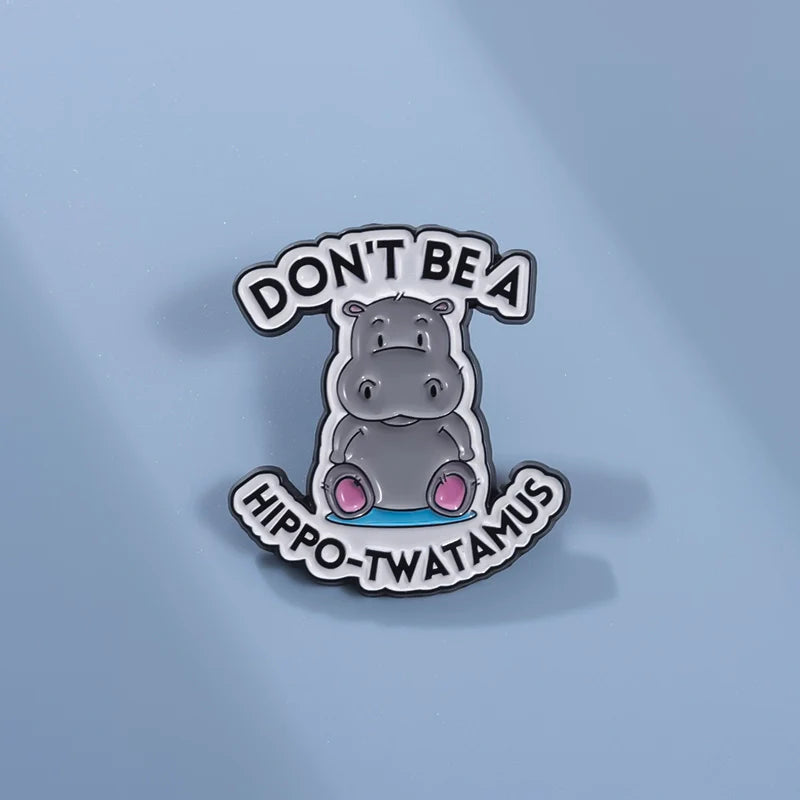 Cute Cartoon Metal Pin Badge by Topboring