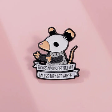 Cute Cartoon Metal Pin Badge by Topboring