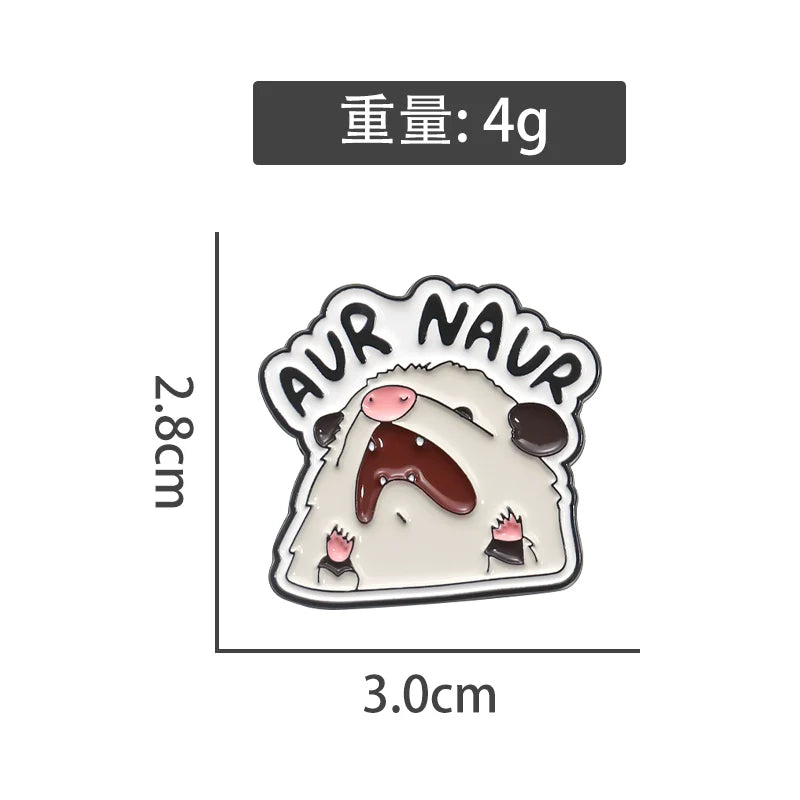 Charming Cute Cartoon Metal Pin Enamel Pin Badge