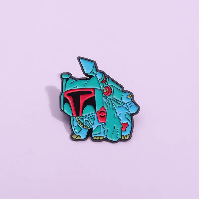 Cute Anime Cartoon Metal Pin Badge by Topboring