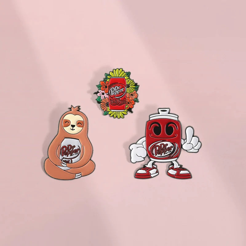 Cute Cartoon Metal Pin Badge by Topboring