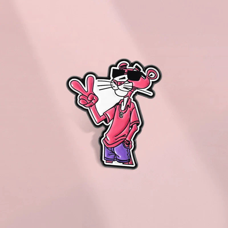 Cute Cartoon Leopard Pin Badge by Topboring