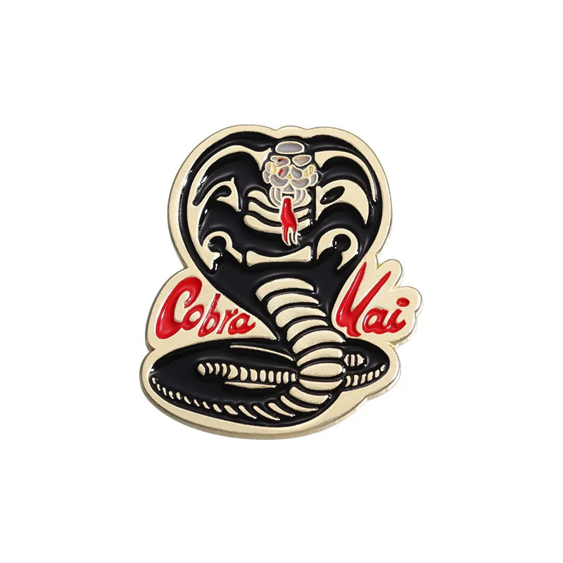 Quirky Elegant Cartoon Snake Pin Metal Pin Badge