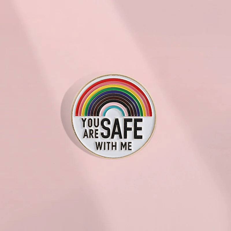 Stylish Rainbow Pin Badge by Topboring