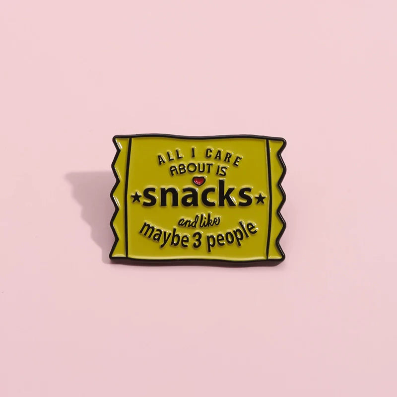 Cute Yellow Metal Pin Badge by Topboring