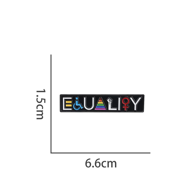 Playful Quirky Rainbow Metal Pin Hard Enamel Pin Badge