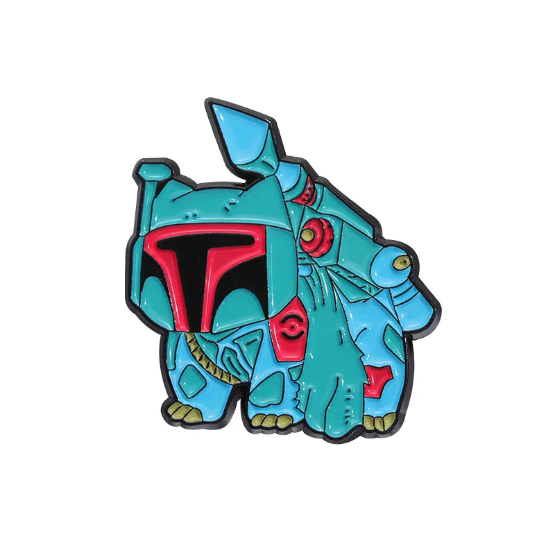 Quirky Cute Anime Cartoon Metal Metal Pin Badge Style2