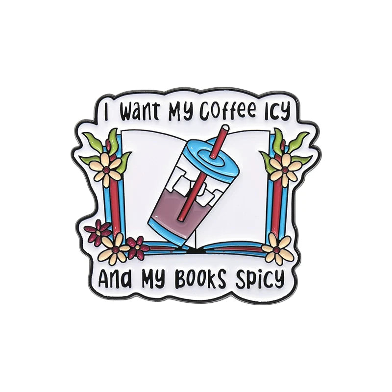 Kawaii Charming Coffee Metal Pin Metal Pin Badge