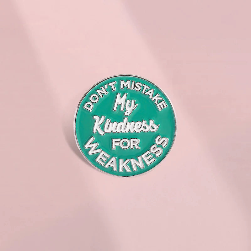 Bold Metal Pin Badge by Topboring