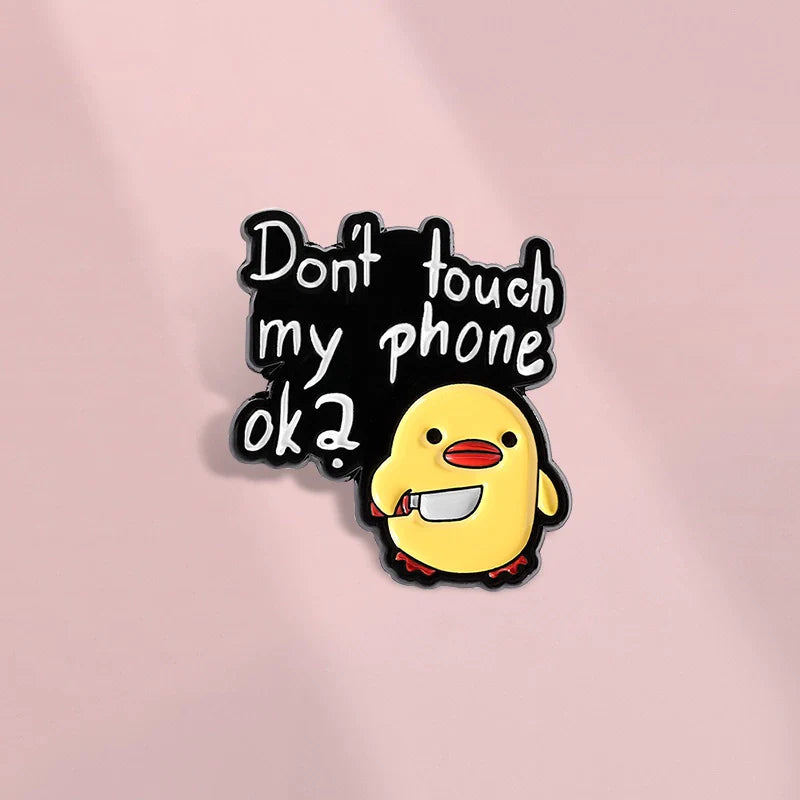 Elegant Cartoon Metal Pin Badge by Topboring