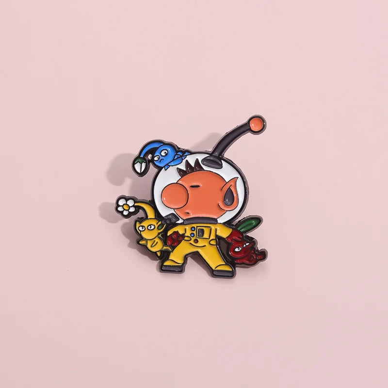 Cute Cartoon Metal Pin Badge by Topboring