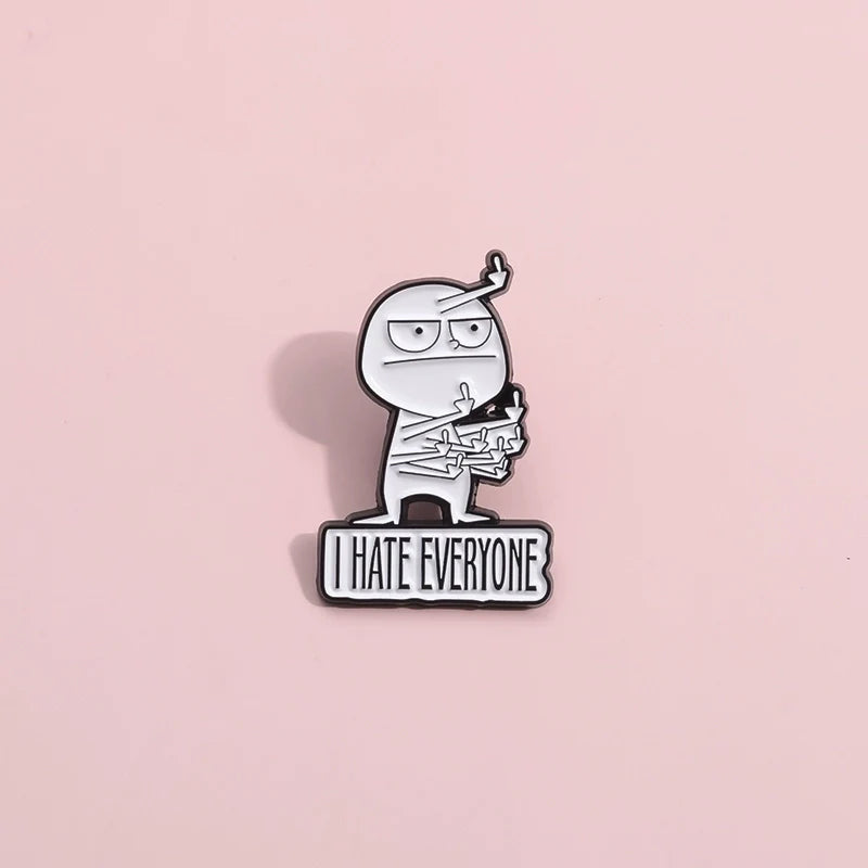 Funny Metal Pin Badge by Topboring