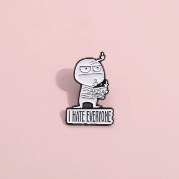 Funny Metal Pin Badge by Topboring