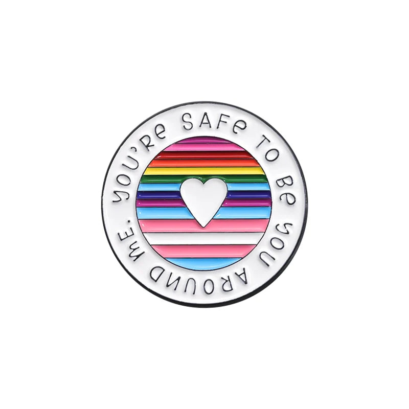 Cartoon Funny Heart Pin Badge Soft Enamel Pin Badge