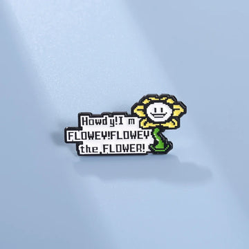 Cute Flower Metal Pin Badge by Topboring