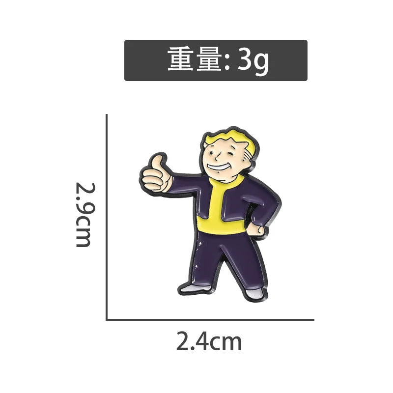 Cool Mini Cartoon Metal Pin Soft Enamel Pin Badge