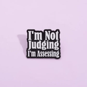 Playful Metal Pin Badge by Topboring