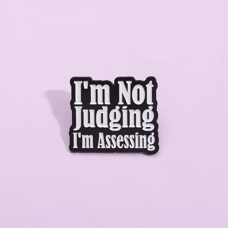 Playful Metal Pin Badge by Topboring