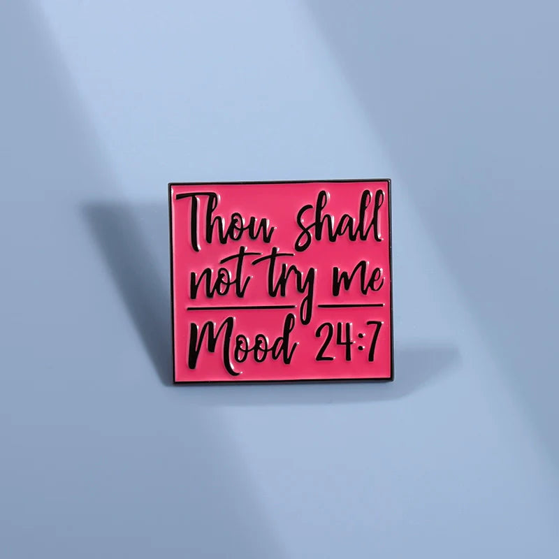 Retro Red Metal Pin Badge by Topboring