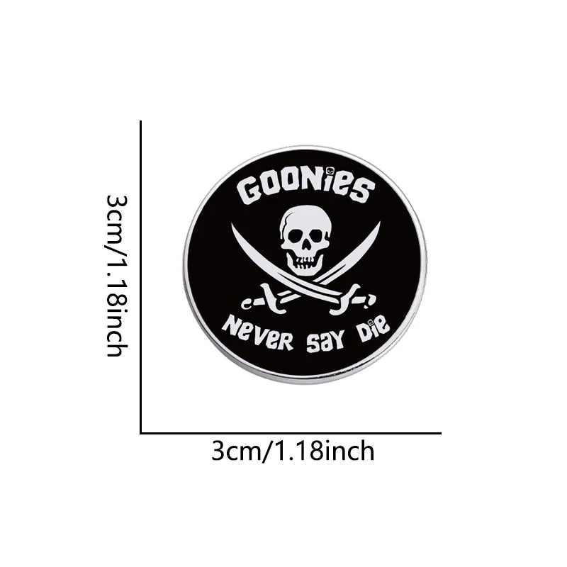 Charming Cute Skull Metal Pin Soft Enamel Pin Badge