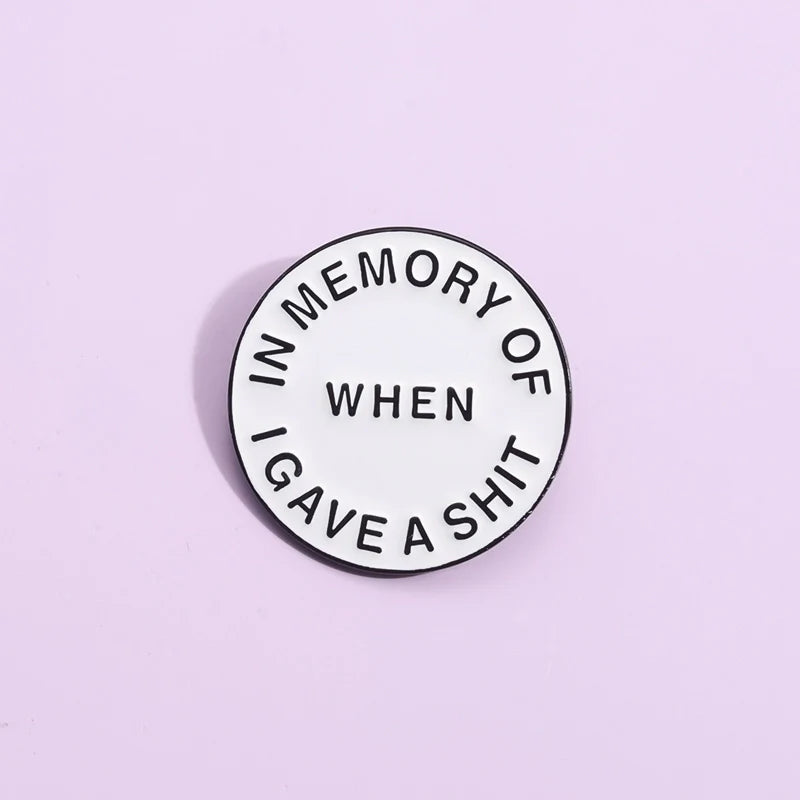 Kawaii White Metal Pin Badge by Topboring