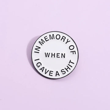 Kawaii White Metal Pin Badge by Topboring