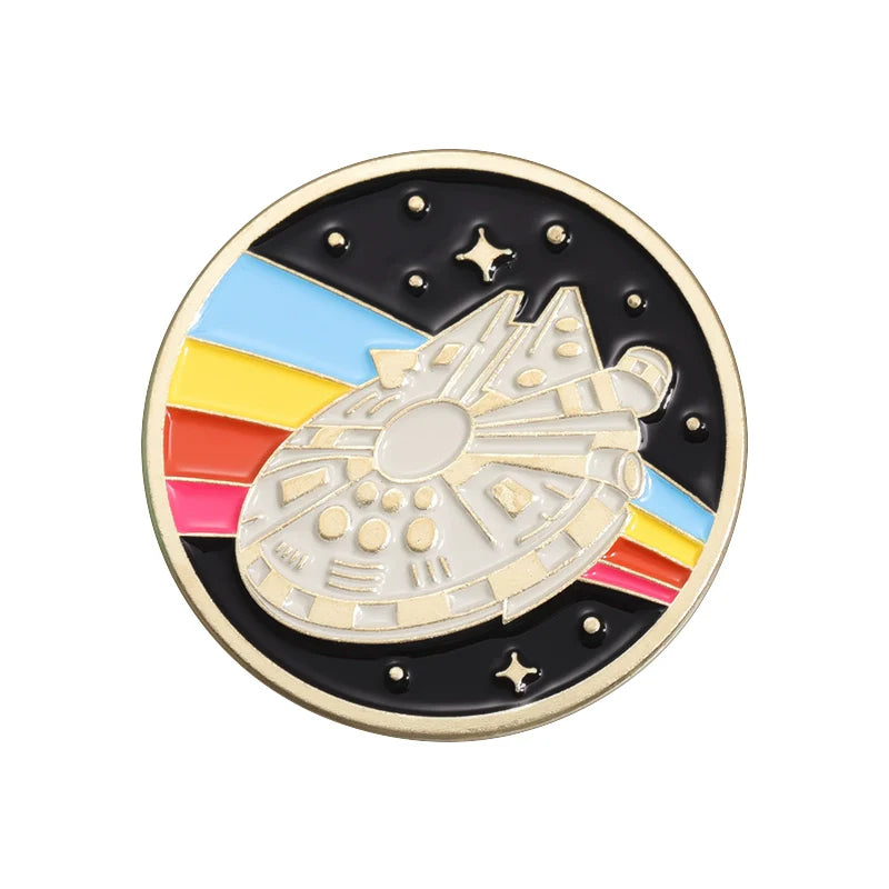 Funny Playful Cartoon Star Pin Enamel Pin Badge