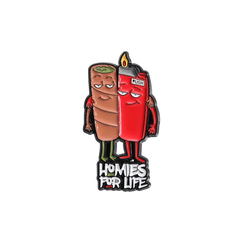 Funny Cartoon Metal Pin Badge by Topboring