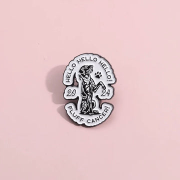 Quirky Dog Metal Pin Badge by Topboring