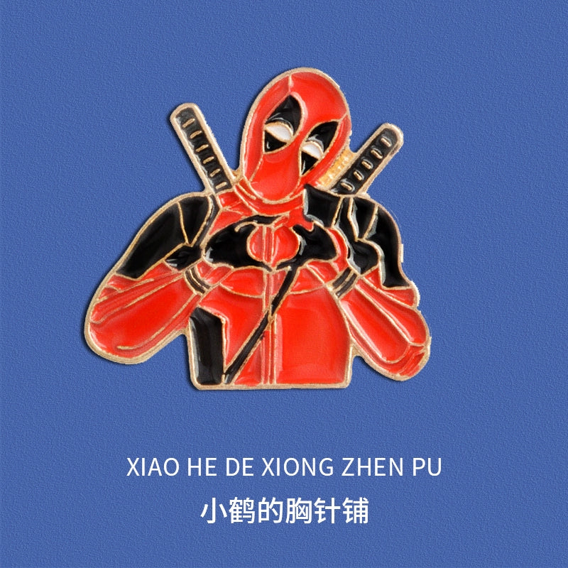 Cute Cartoon Heart Pin Badge by Topboring