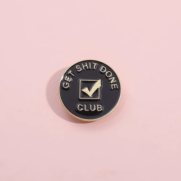 Playful Metal Pin Badge by Topboring