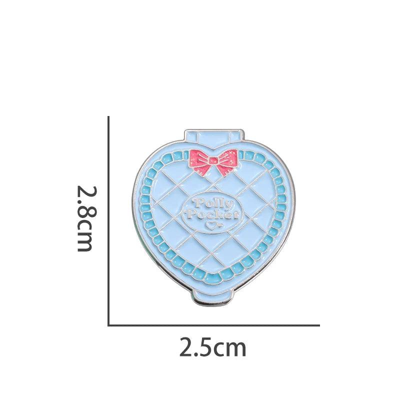 Mini Heart Metal Pin Badge by Topboring