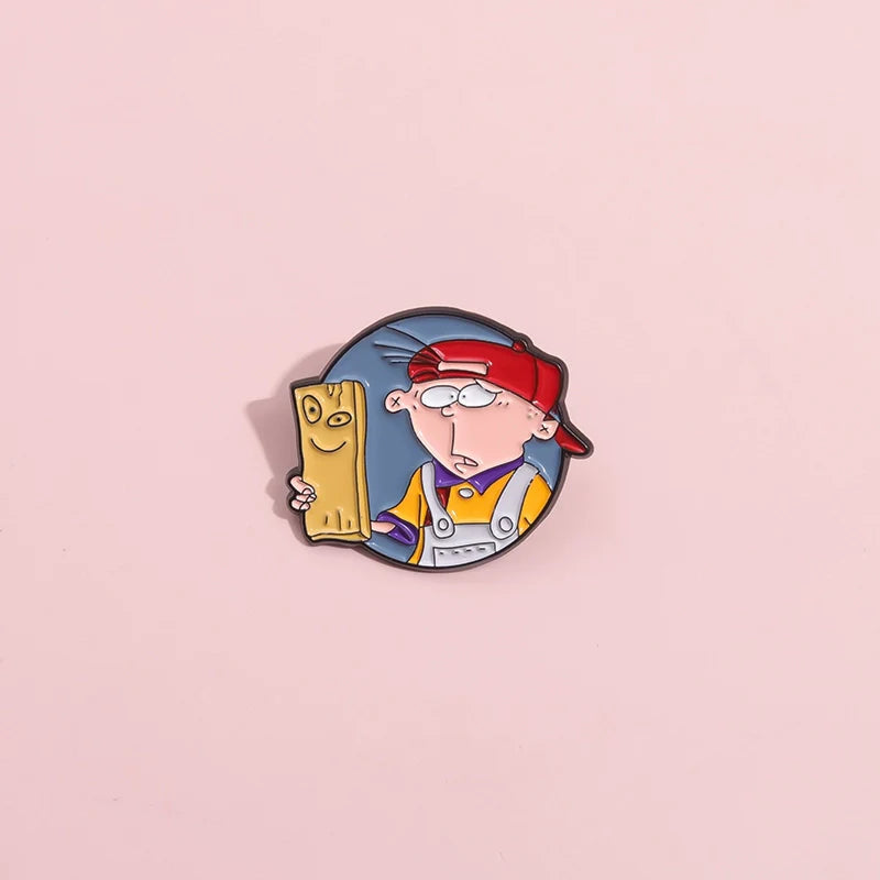 Cute Cartoon Metal Pin Badge by Topboring