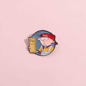 Cute Cartoon Metal Pin Badge by Topboring