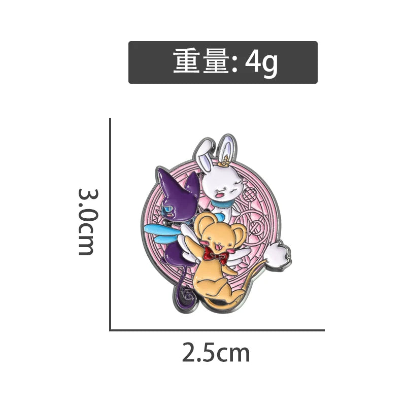 Kawaii Retro Cartoon Metal Pin Metal Pin Badge