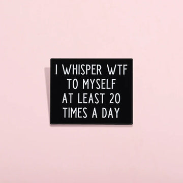 Playful Wtf Pin Badge by Topboring