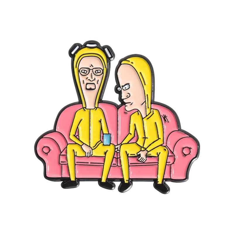 Kawaii Cartoon Metal Pin Badge by Topboring