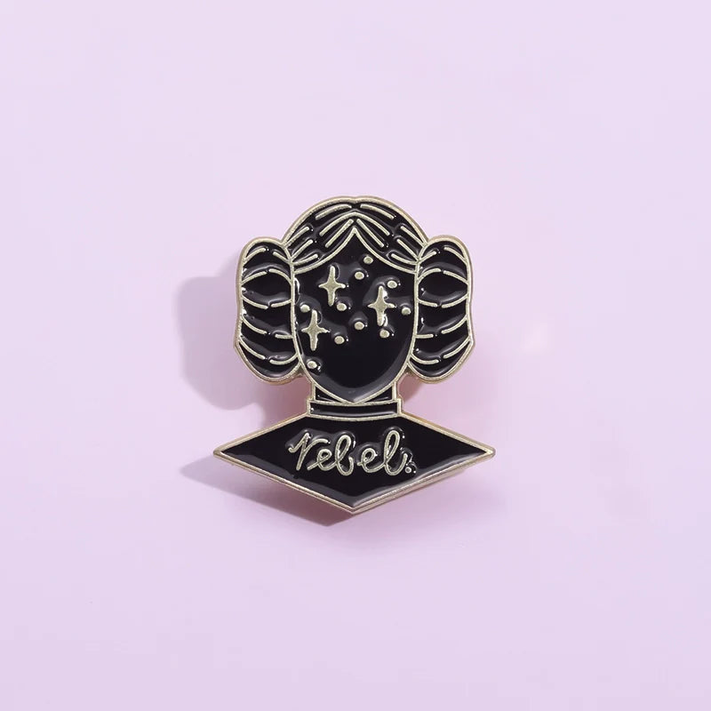 Kawaii Cartoon Star Metal Pin Badge by Topboring