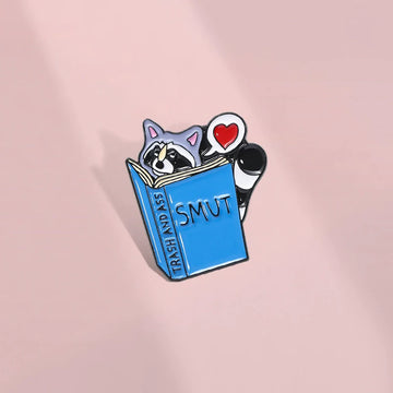 Cute Cartoon Cat Metal Pin Badge by Topboring