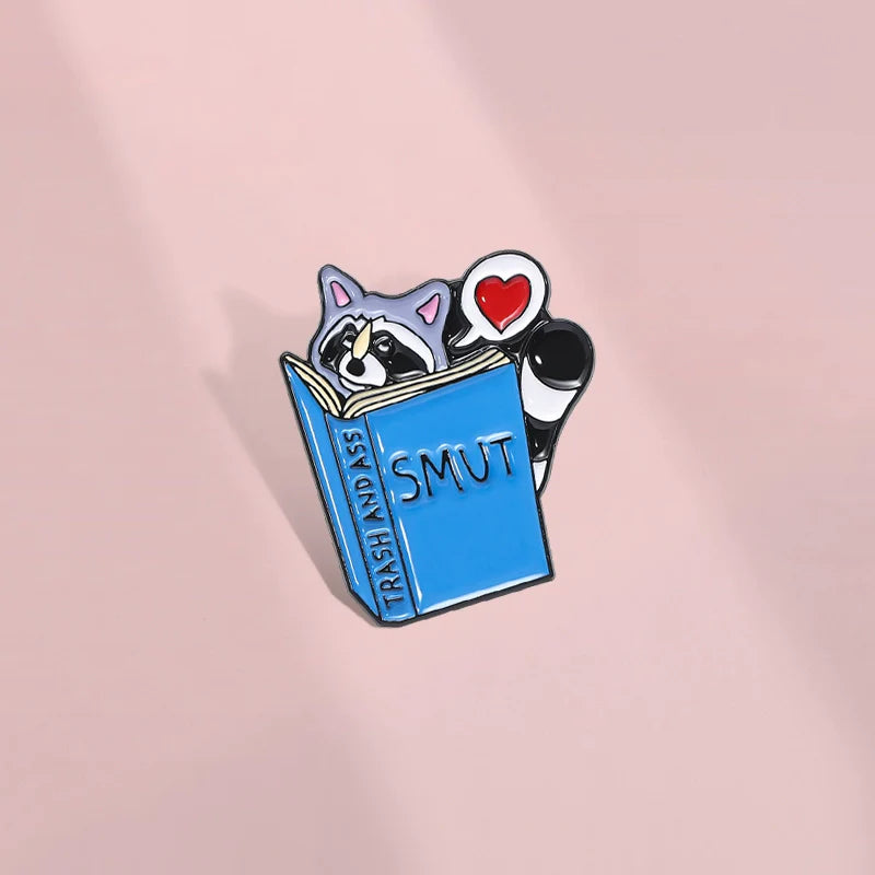 Cute Cartoon Cat Metal Pin Badge by Topboring