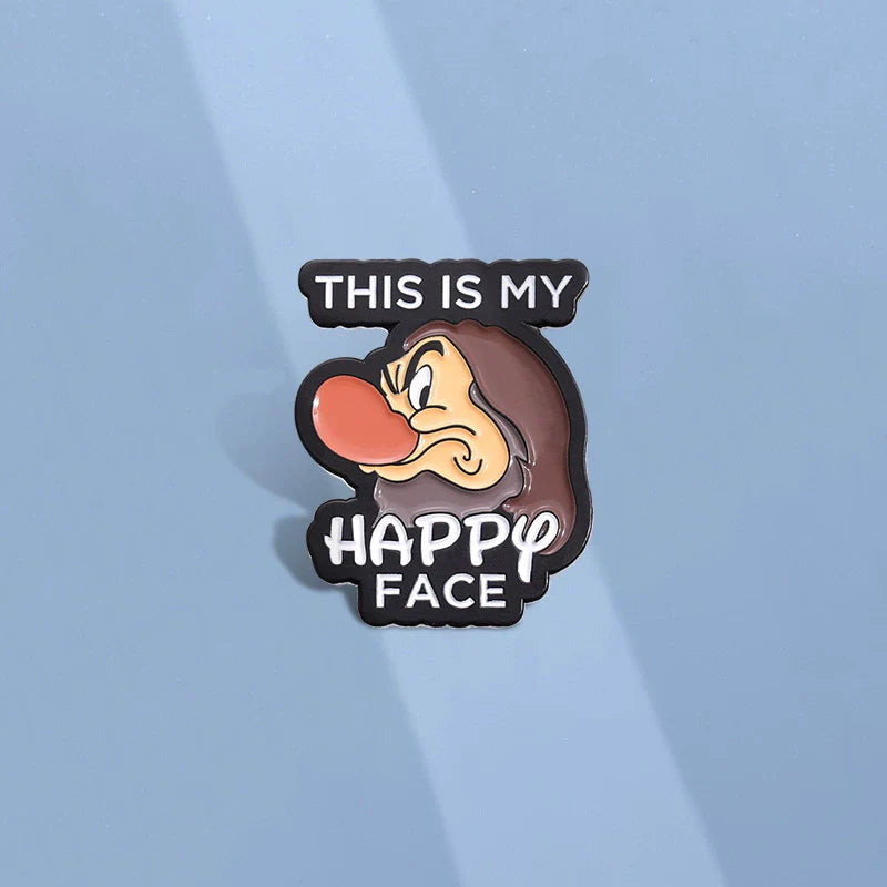 Cute Cartoon Metal Pin Badge by Topboring