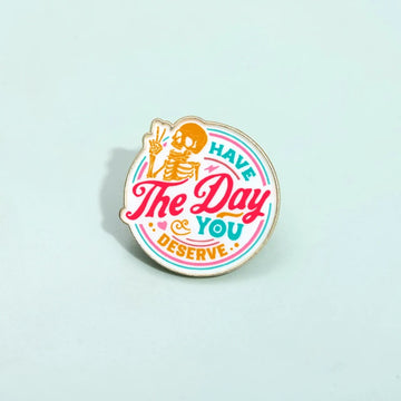 Bold Skull Cartoon Metal Pin Badge by Topboring