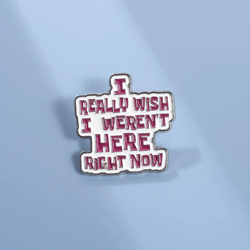 Quirky Metal Pin Badge by Topboring