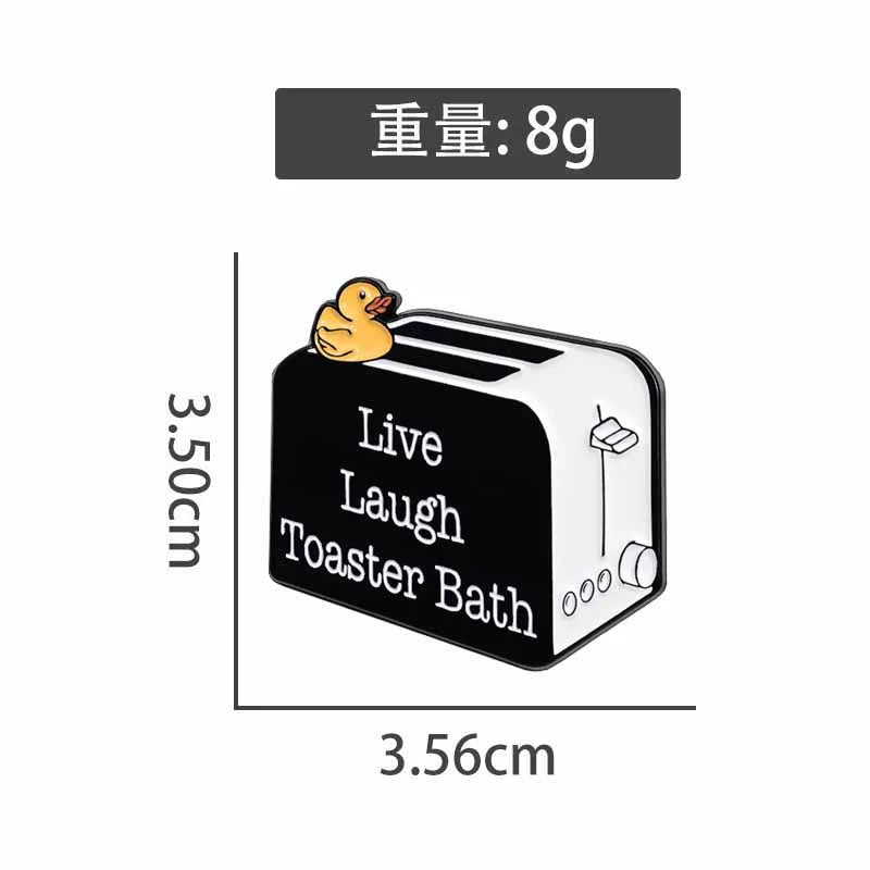 Quirky Playful Cartoon Metal Pin Hard Enamel Pin Badge V23
