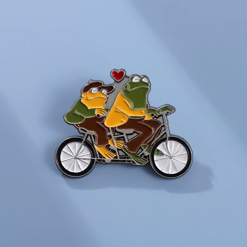 Funny Frog Metal Pin Badge by Topboring
