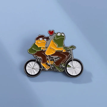 Funny Frog Metal Pin Badge by Topboring