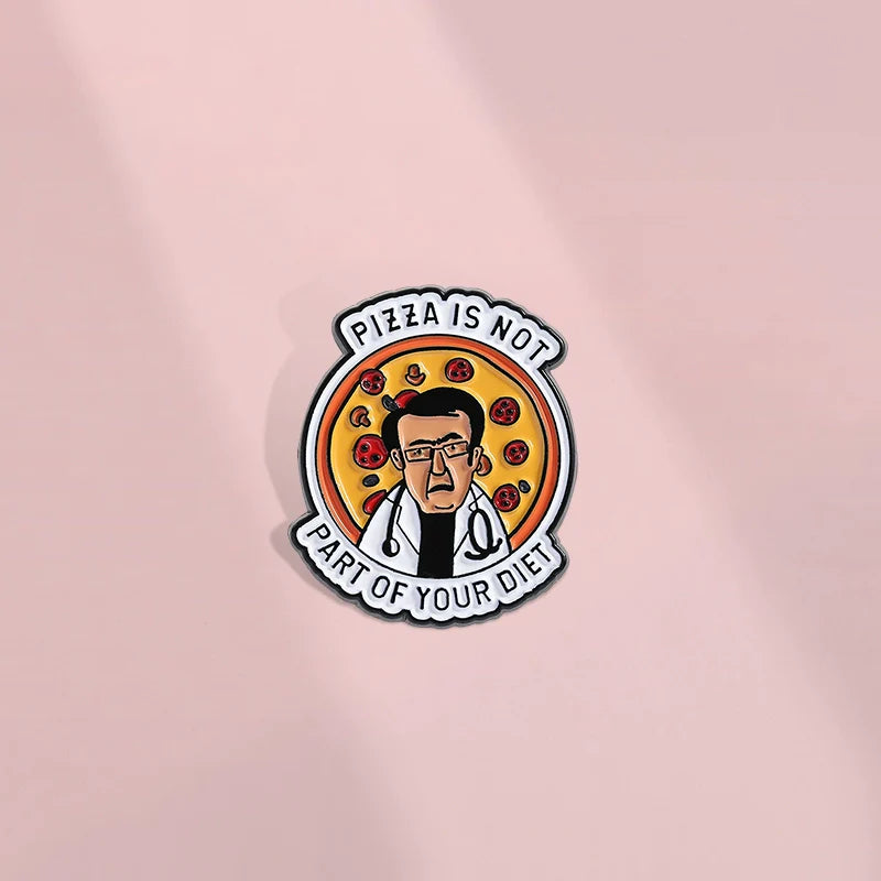 Elegant Cartoon Pin Badge by Topboring